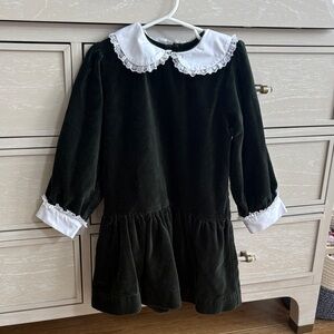 Grace & James Green Velvet Dress